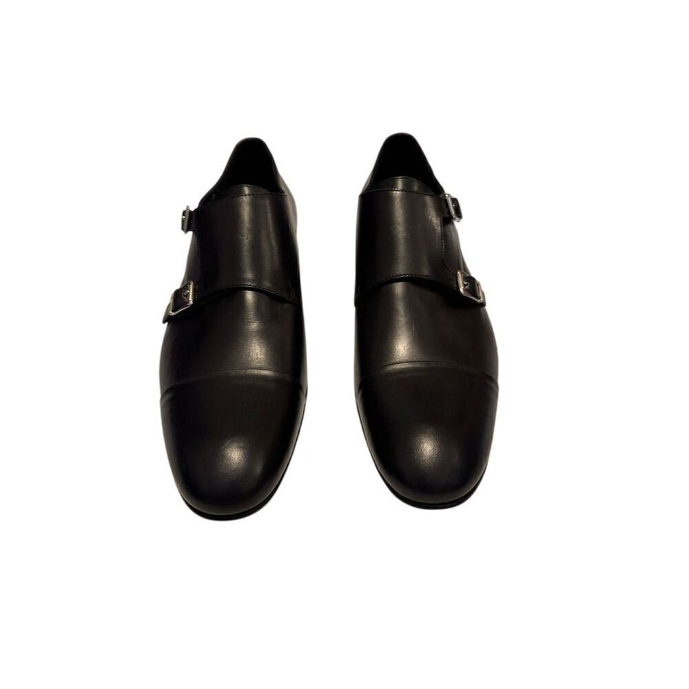 Massimo Matteo Men's Black Double Monk Strap Dress Shoes Size 13 M - Picture 2 of 9